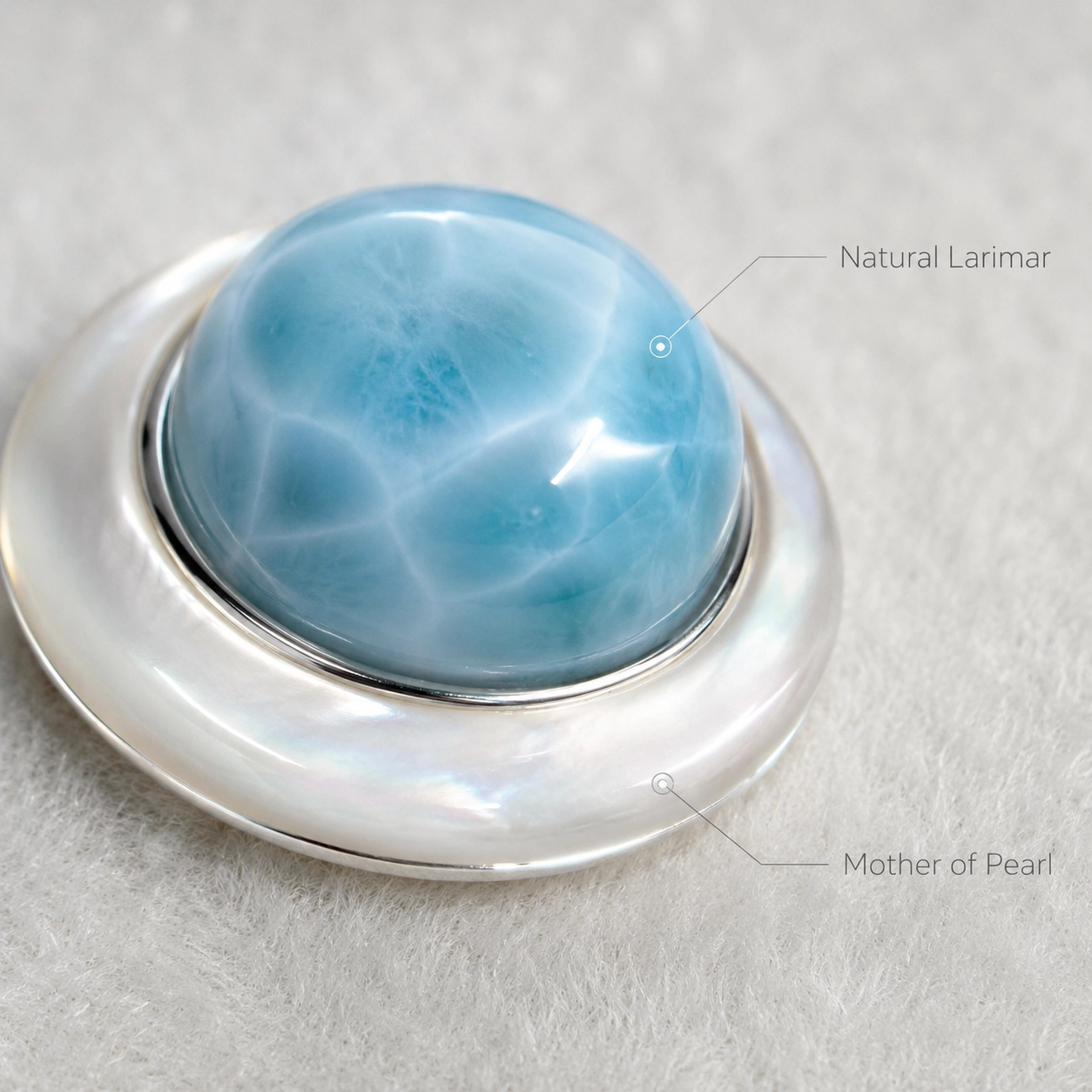 Dominican Natural Larimar S925 Silver Earrings, Highly Translucent
