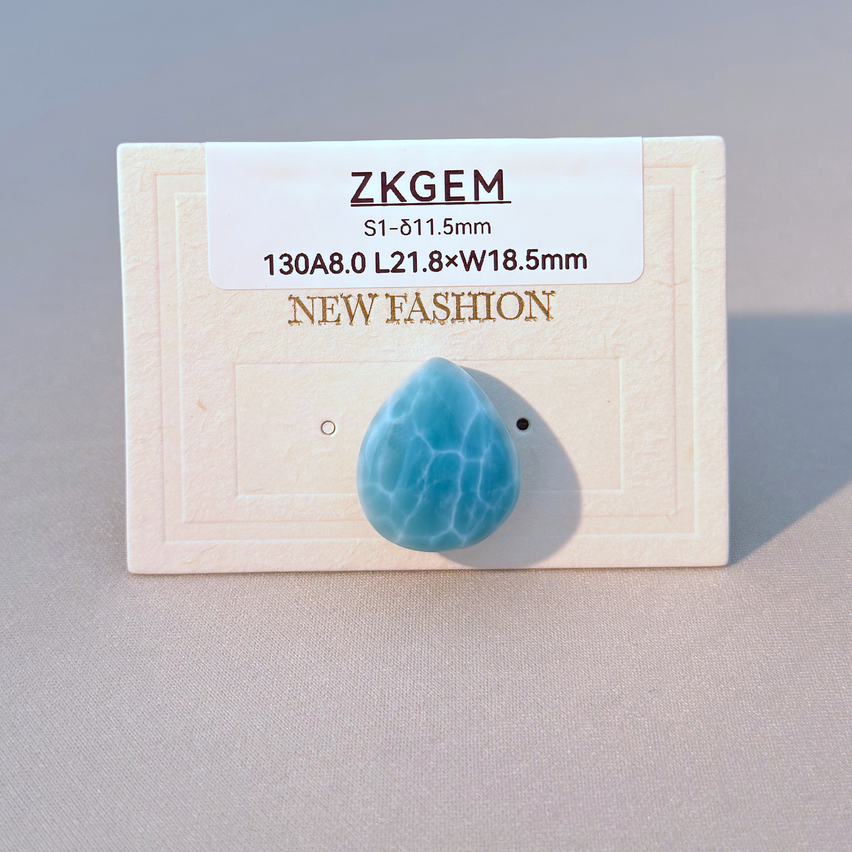 Larimar Teardrop Loose Stone - High Quality Natural Gemstone