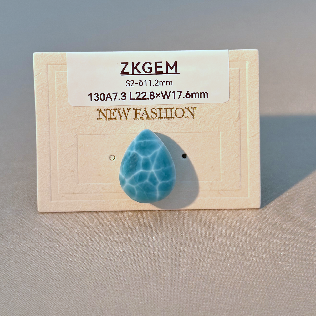 Larimar Teardrop Loose Stone - High Quality Natural Gemstone