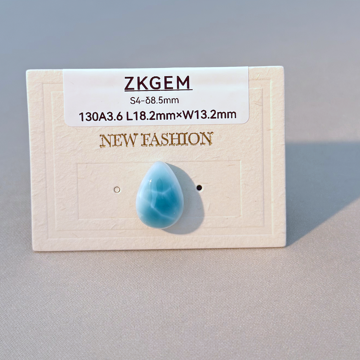 Larimar Teardrop Loose Stone - High Quality Natural Gemstone