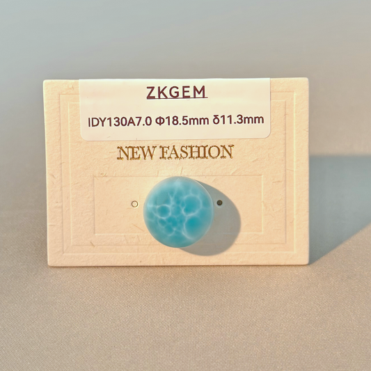 Larimar Round Loose Stone
