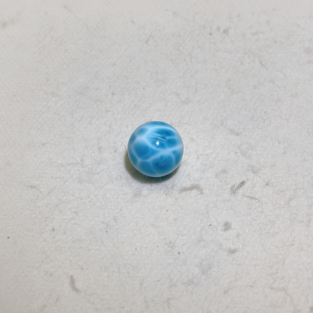天然海纹石ラリマービーズ 16.6mm